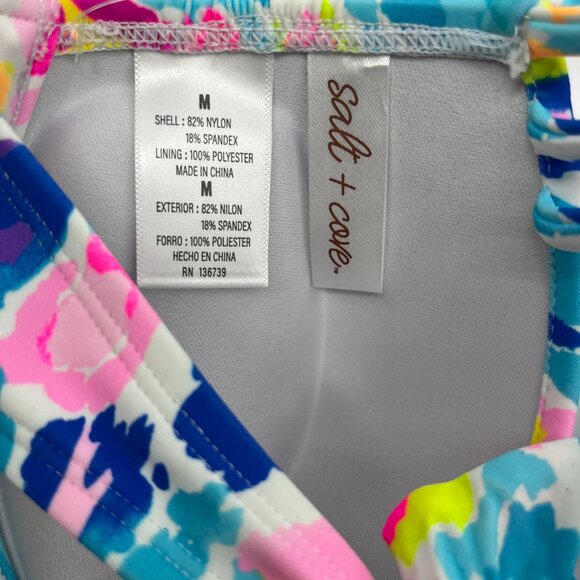 Salt + Cove Strappy Underwire Pushup Bikini Top & Hipster Bottom Set Size M NWT - Picture 6 of 6